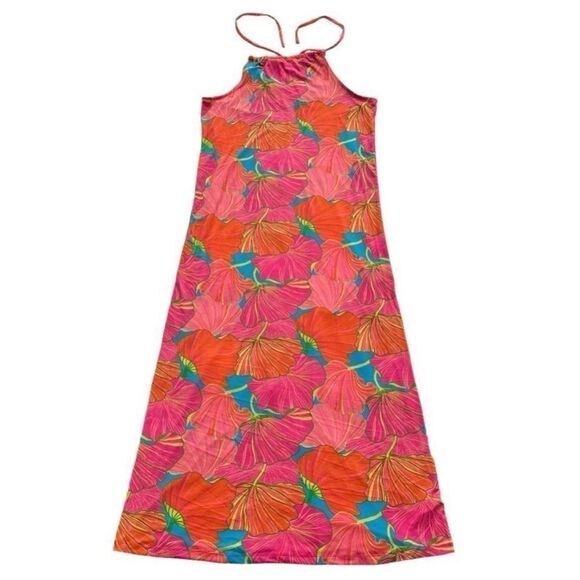 Trina Turk Halter Maxi Dress Multi Color Floral Women’s Size Small - Picture 1 of 6